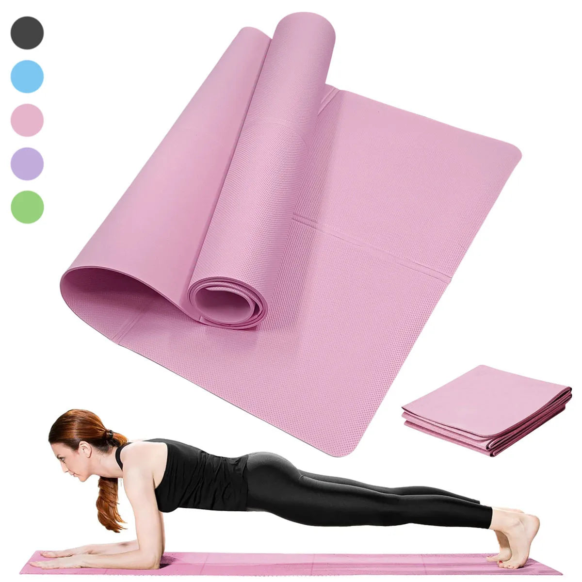 Non-Slip Yoga Mat — Extra Thick & Cushioned for Women | ISKO FIT