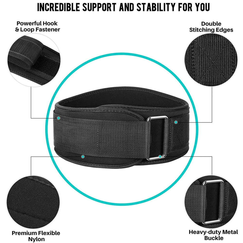 Pro Weightlifting Belt — Adjustable Lumbar Support for Gym & Training | ISKO FIT