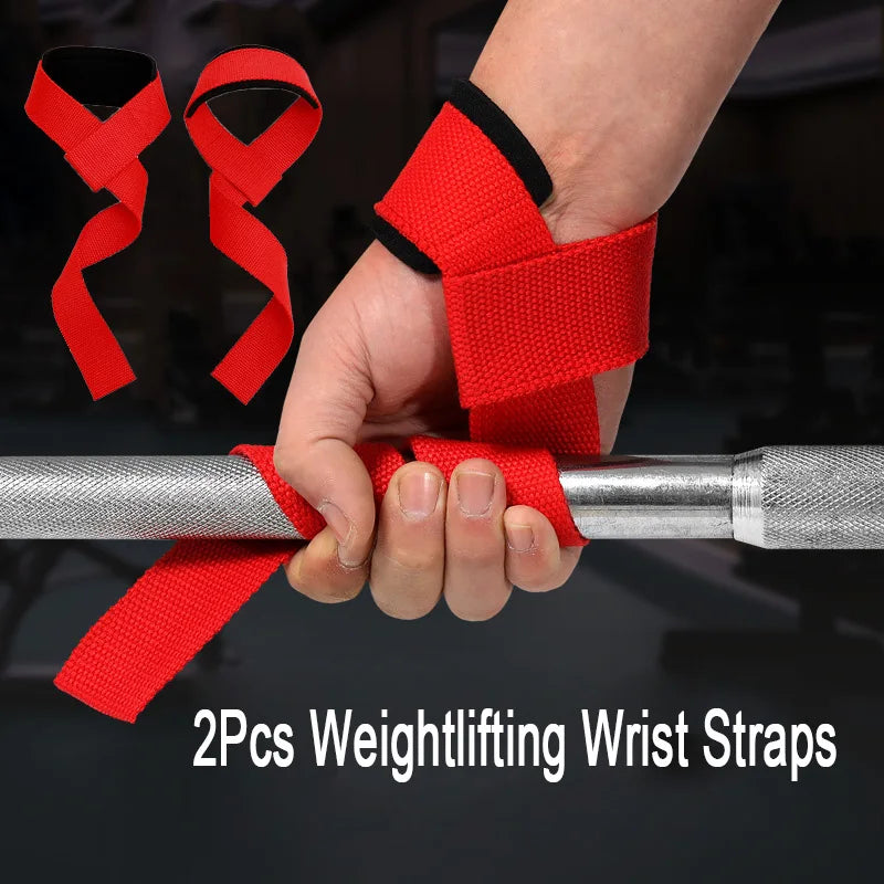 Gym Lifting Straps — Anti-Slip Wrist Wraps for Weightlifting & Powerlifting (1 Pair)