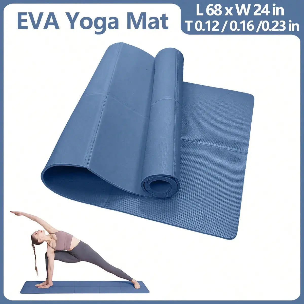 Non-Slip Yoga Mat — Extra Thick & Cushioned for Women | ISKO FIT