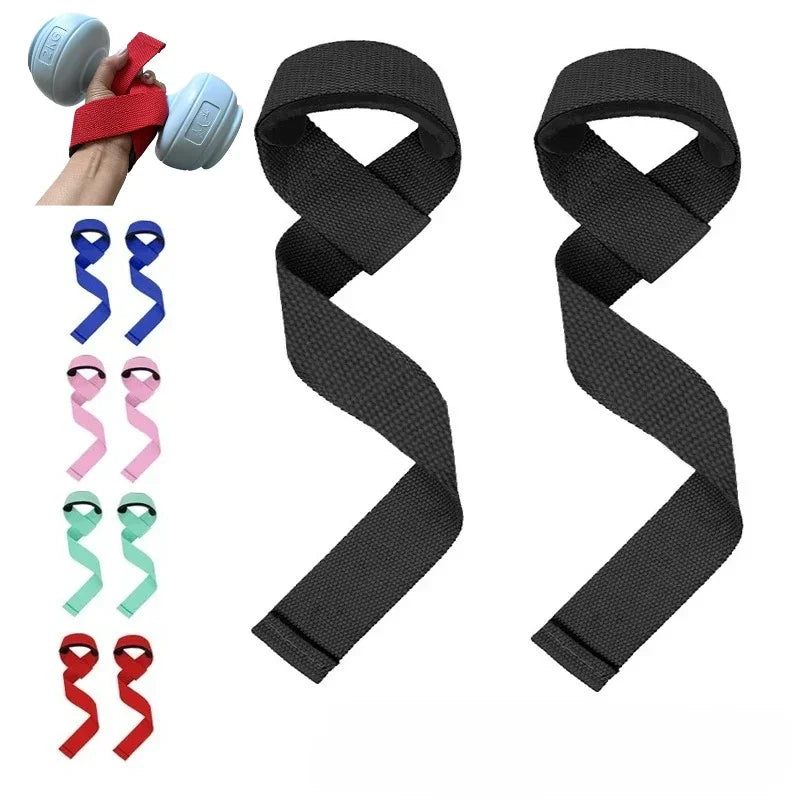 Gym Lifting Straps — Anti-Slip Wrist Wraps for Weightlifting & Powerlifting (1 Pair)